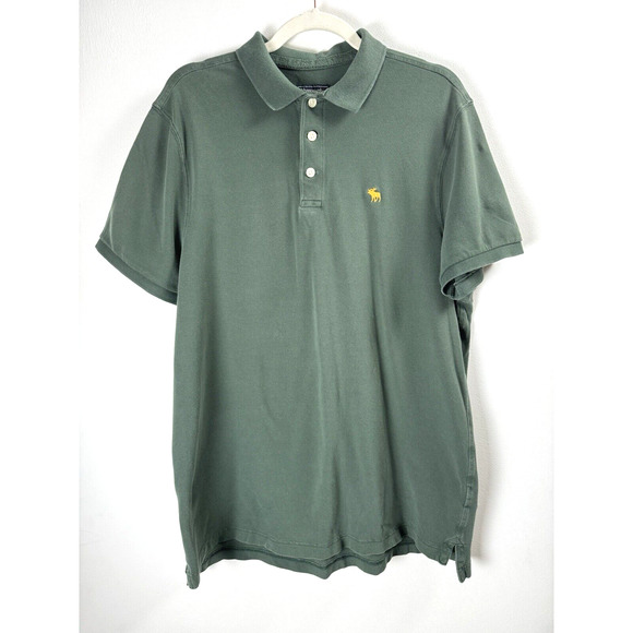 Abercrombie & Fitch Other - Abercrombie & Fitch Army Green Polo Preppy Coastal Casual Americana Beach XXL
